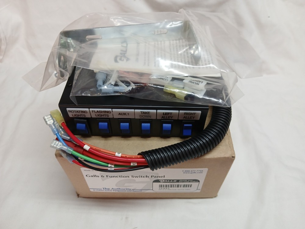 Gall's 6 function switch panel for emergency vehicle lighting