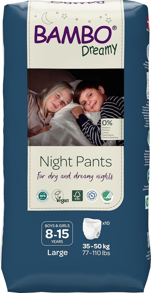 Bambo Dreamy Night Pants: Discreet, Comfortable Bedwetting Solution for Kids ...