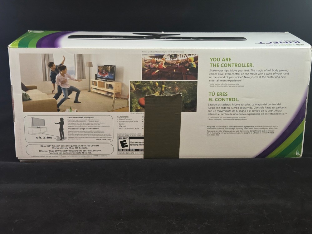 Microsoft Kinect Sensor for XBox 360 USED in box