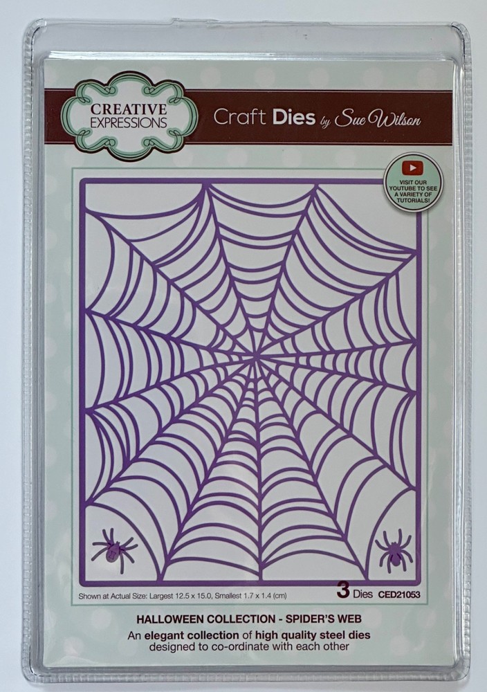 Creative Expressions HALLOWEEN - SPIDER'S WEB - Die Set, New