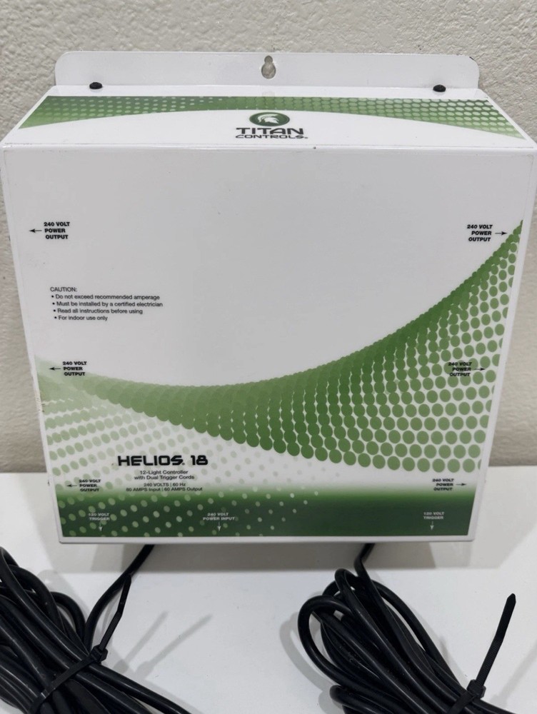 ✅Titan Controls Helios 18, 12-Light Controller 240 Volt With Dual Trigger Cords