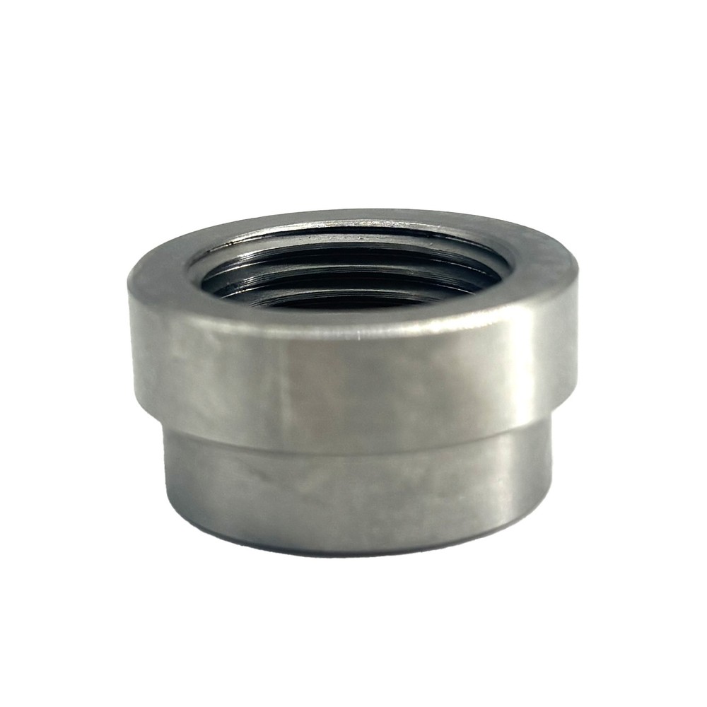 2 Pack Stainless O2 Sensor Weld-In Stepped Bung + Hex Plug Kit M18x1.5