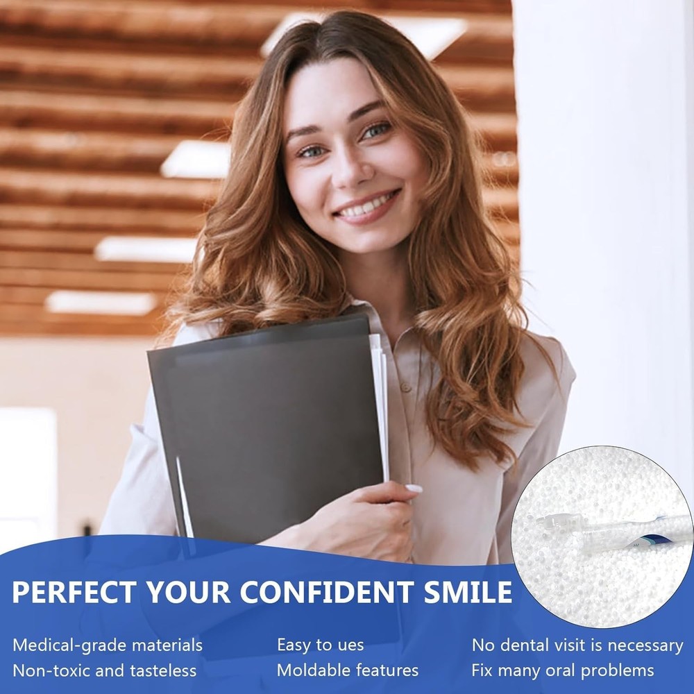 Teeth, Tooth Replacement Missing Teeth, Teeth Filling Kit Permanent with Tool,