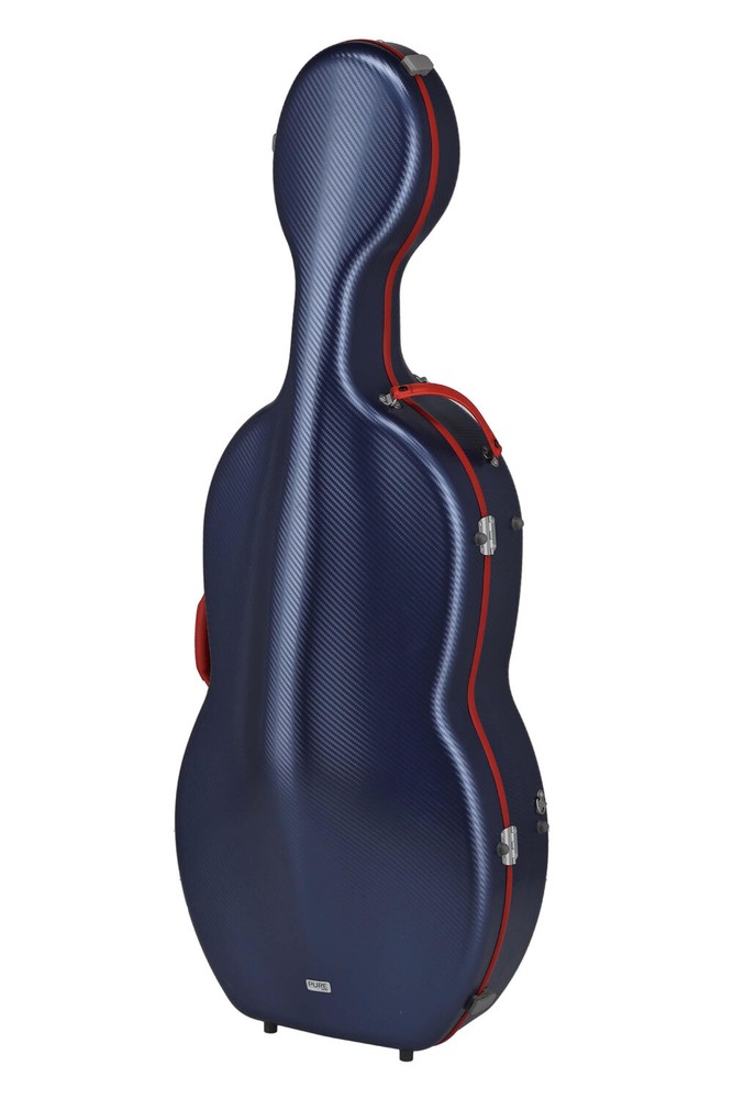 GEWApure cello case polycarbonate, model FUN, blue-red