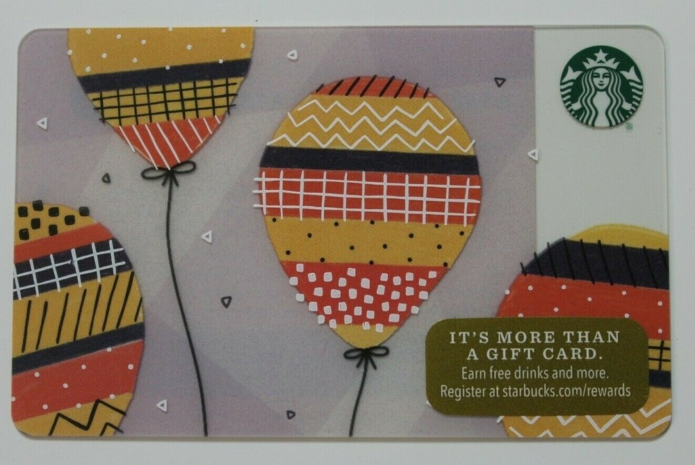 Starbucks Card US 2017 Balloons MS 6142