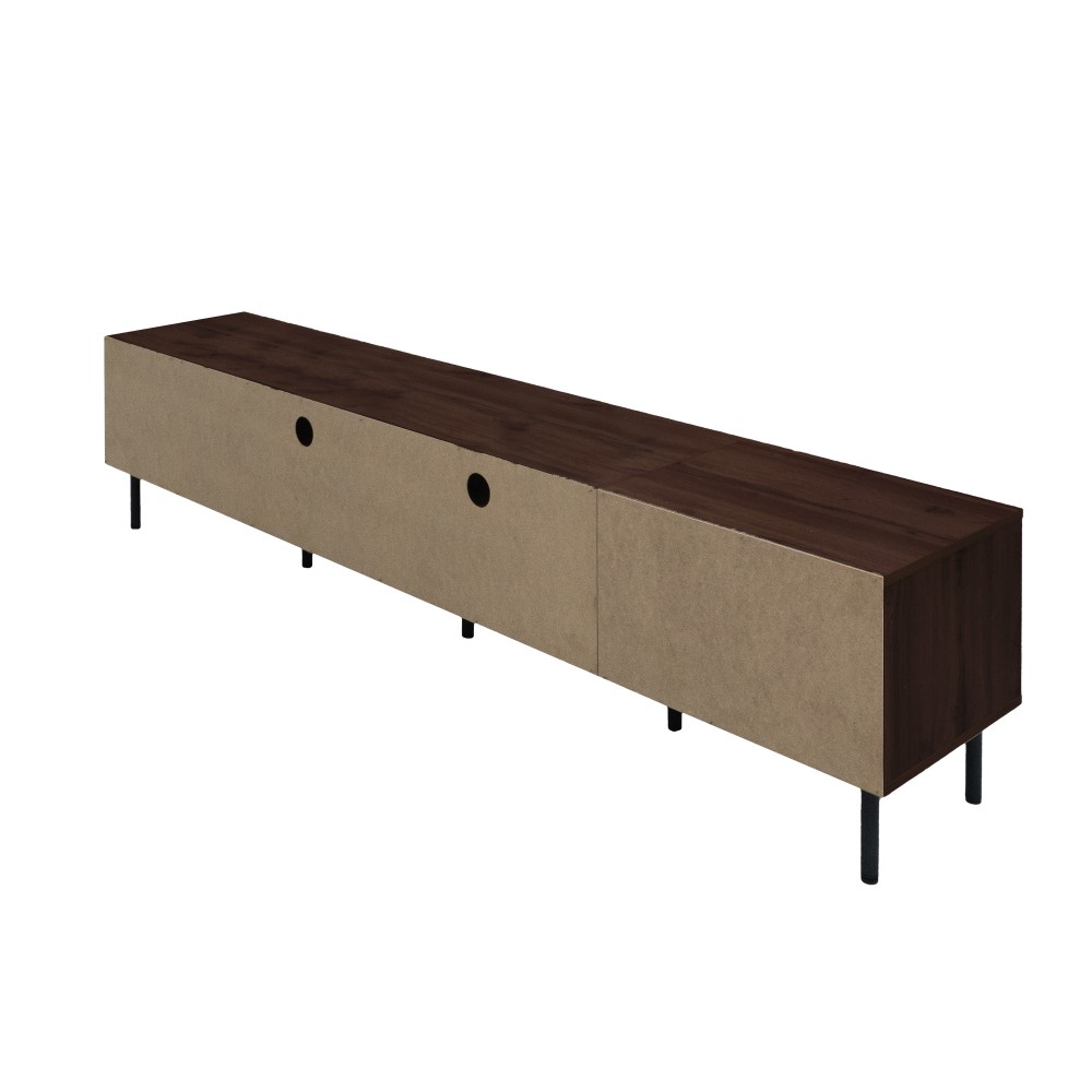 TV Stand with Storage Space Features Soft-Close Hinges Includes Table Legs