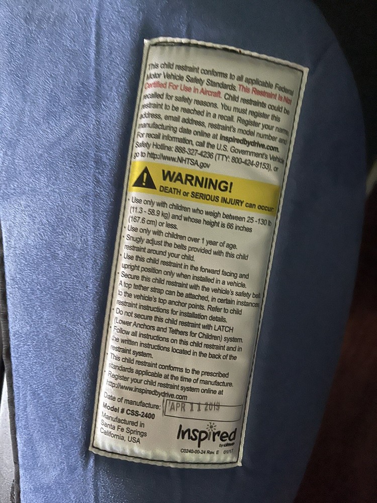 Spirit APS Special Needs Car Seat