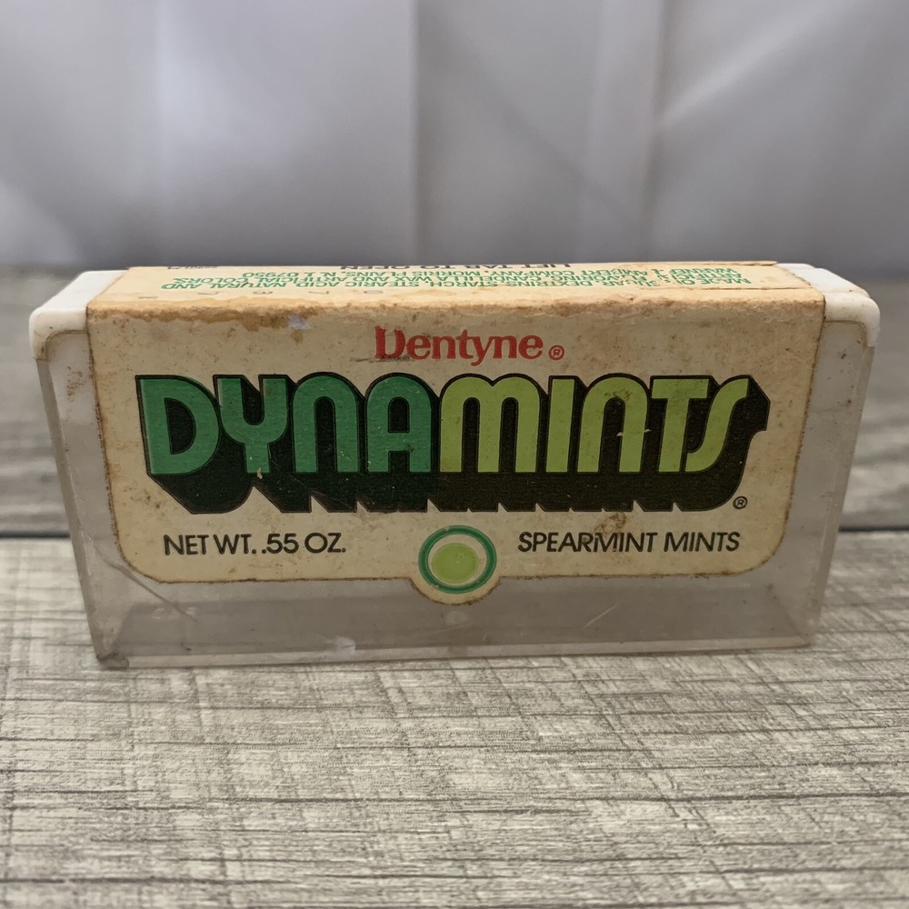 Vintage Dentyne DYNAMINTS Container Spearmint