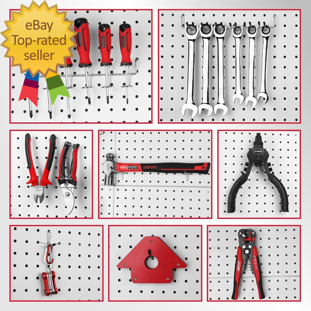 300-Piece Pegboard Hook Set Pegboard Organizer Accessories for Hanging
