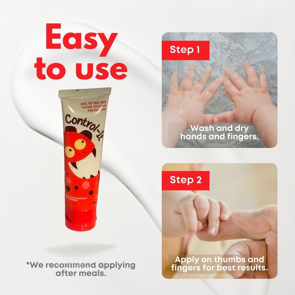 Control-It Natural Nail Biting & Thumb Sucking Solution | 100% Kid-Safe