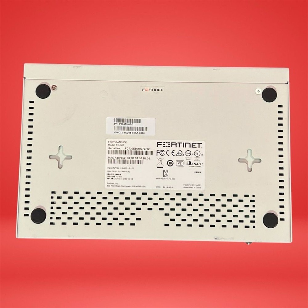 Fortinet FortiGate 30E FG-30E Network Security Firewall Appliance