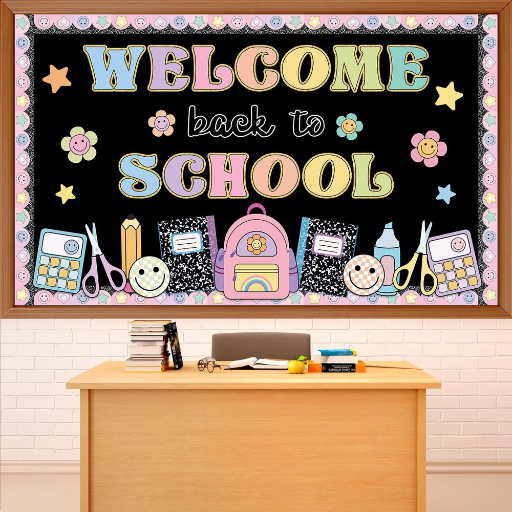 Composition Notebook Classroom Decor Welcome Back to School Bulletin Board Se...