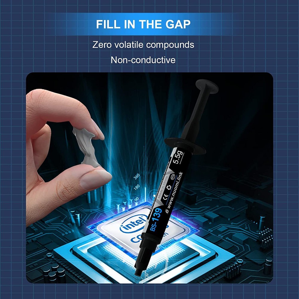 High-Performance Thermal Paste 5.5g with Toolkit Ideal for CPUs and Coolers