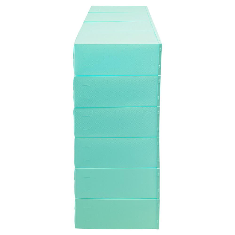 24 Pack Green Stackable Shoe Boxes Shoe Storage Box Shoe Storage Organizer