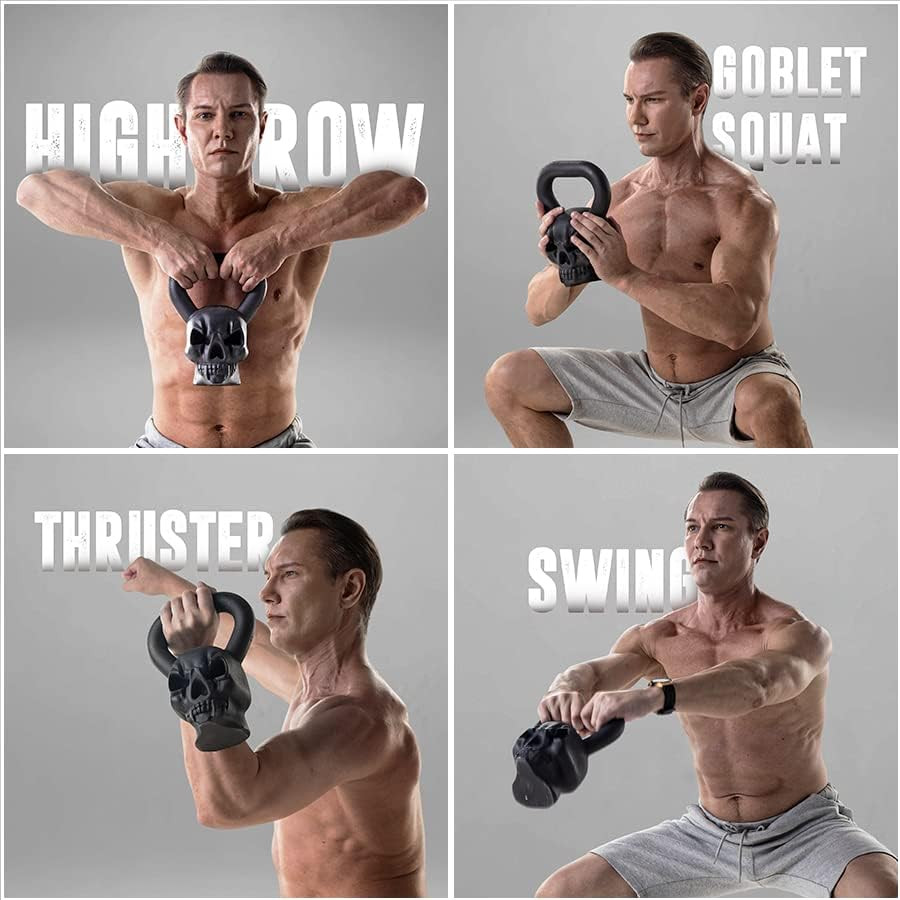 Kettlebell Special Shape, Upgraded &Multifunctional for Advanced Training, Solid