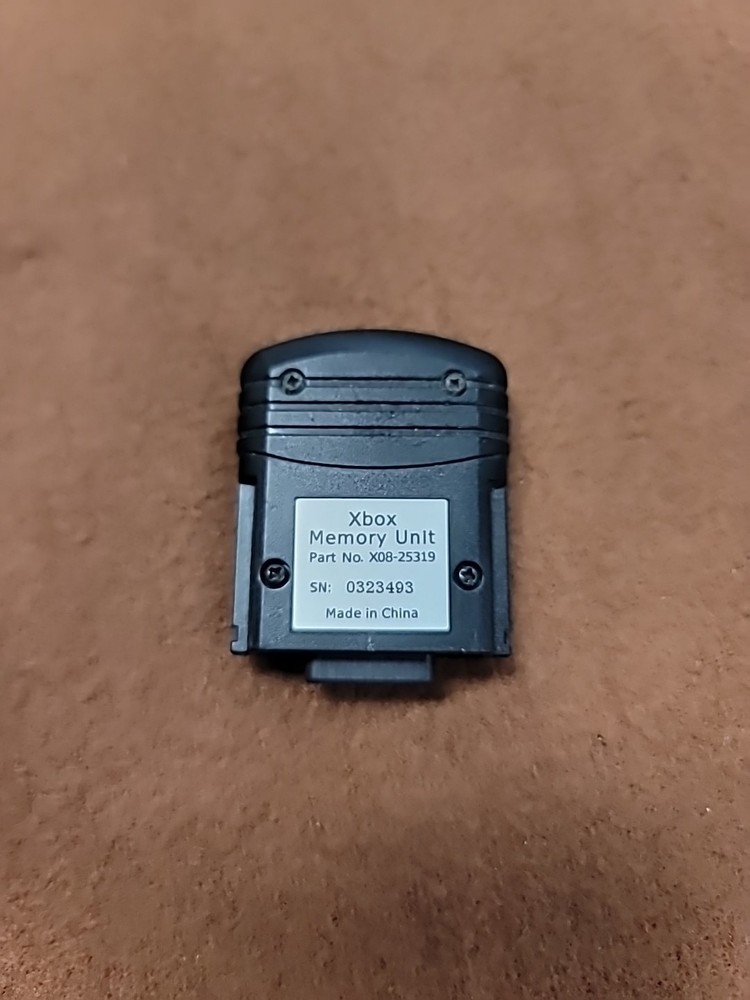 OEM Microsoft Original Xbox Memory Unit X08-25319 Authentic Tested! Clean!  GOOD