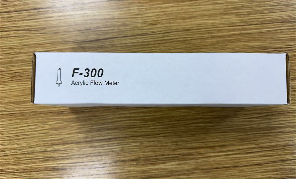 Blue-White Flowmeter for 3" PVC Pipe, Horizontal Installation