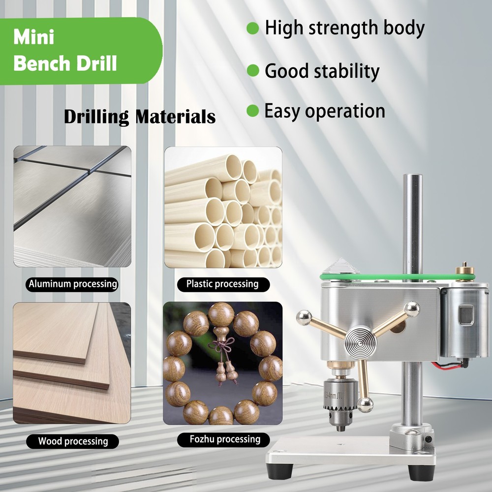 Mini Drill Press Precision CNC Table Milling Machine Portable Benchtop Driller