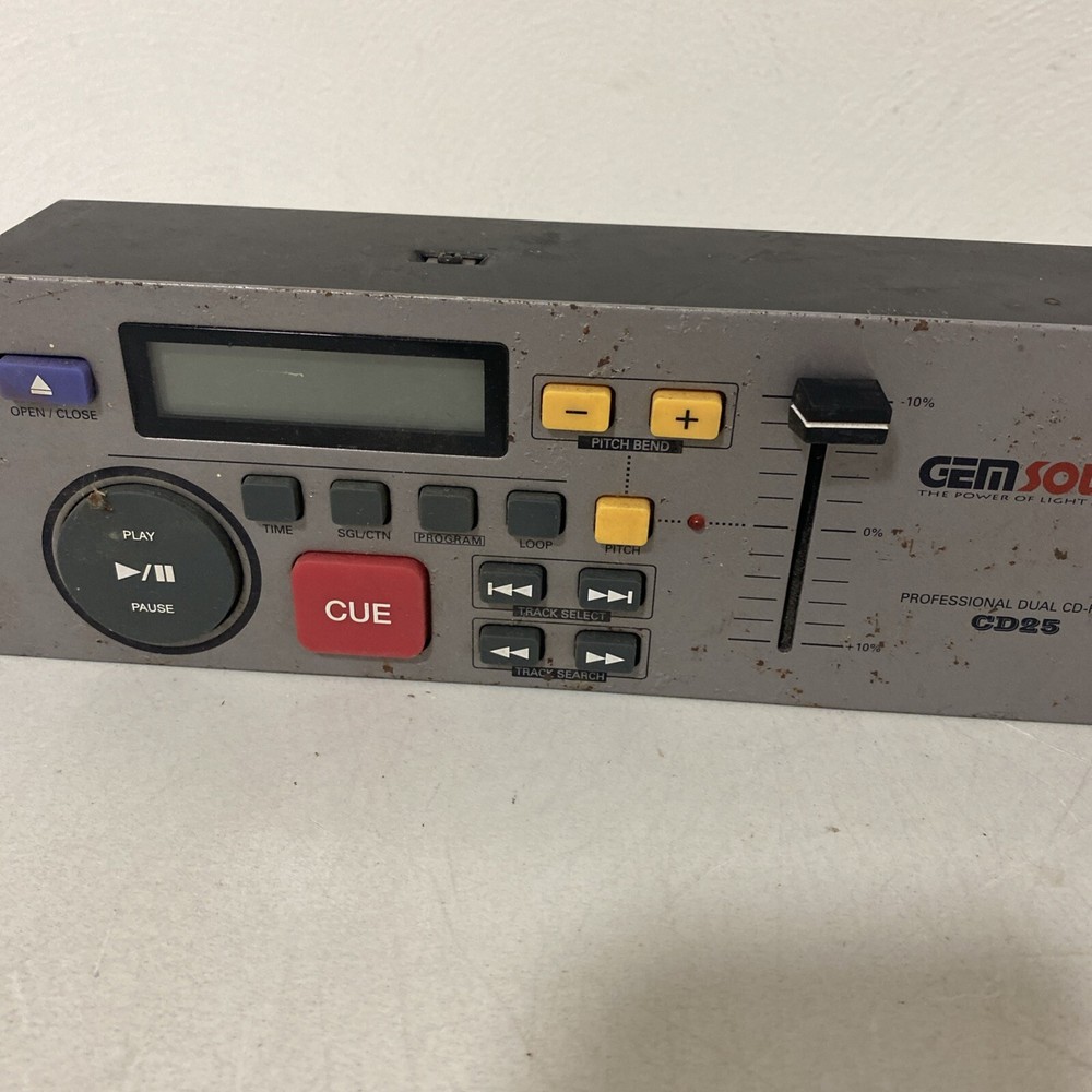 Gemsound CD25 DJ CD Player control module ONLY UNTESTED AS IS