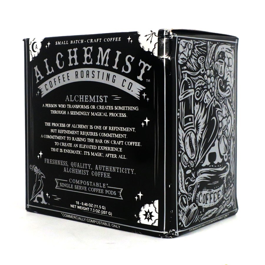 Alchemist Coffee Organic Silver Blend Medium Roast Coffee K-Cups 18 Count