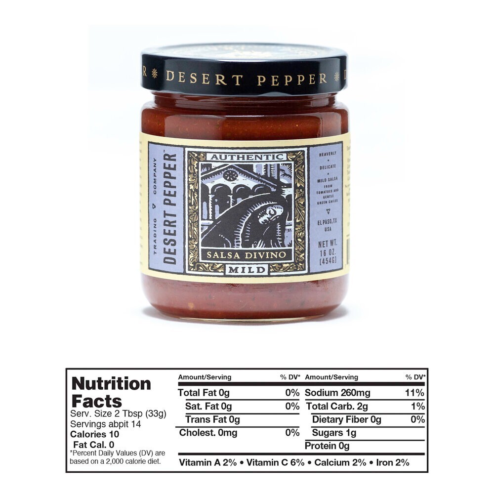 Desert Pepper Salsa Divino - Mild - 16 oz