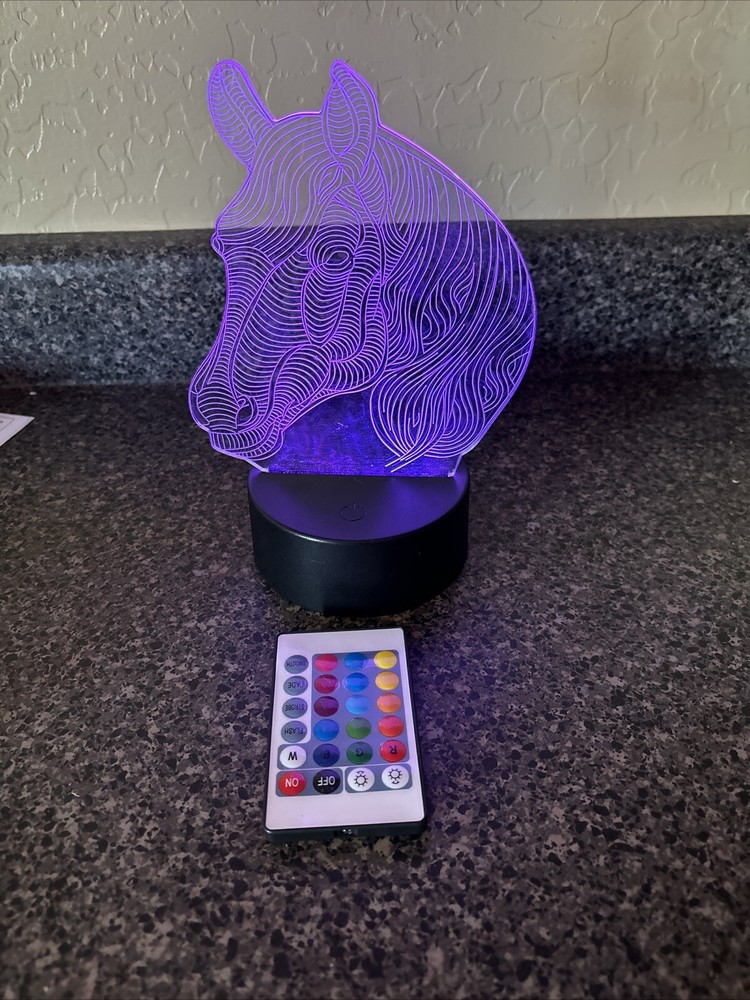 Decorative Light Up Horse Head