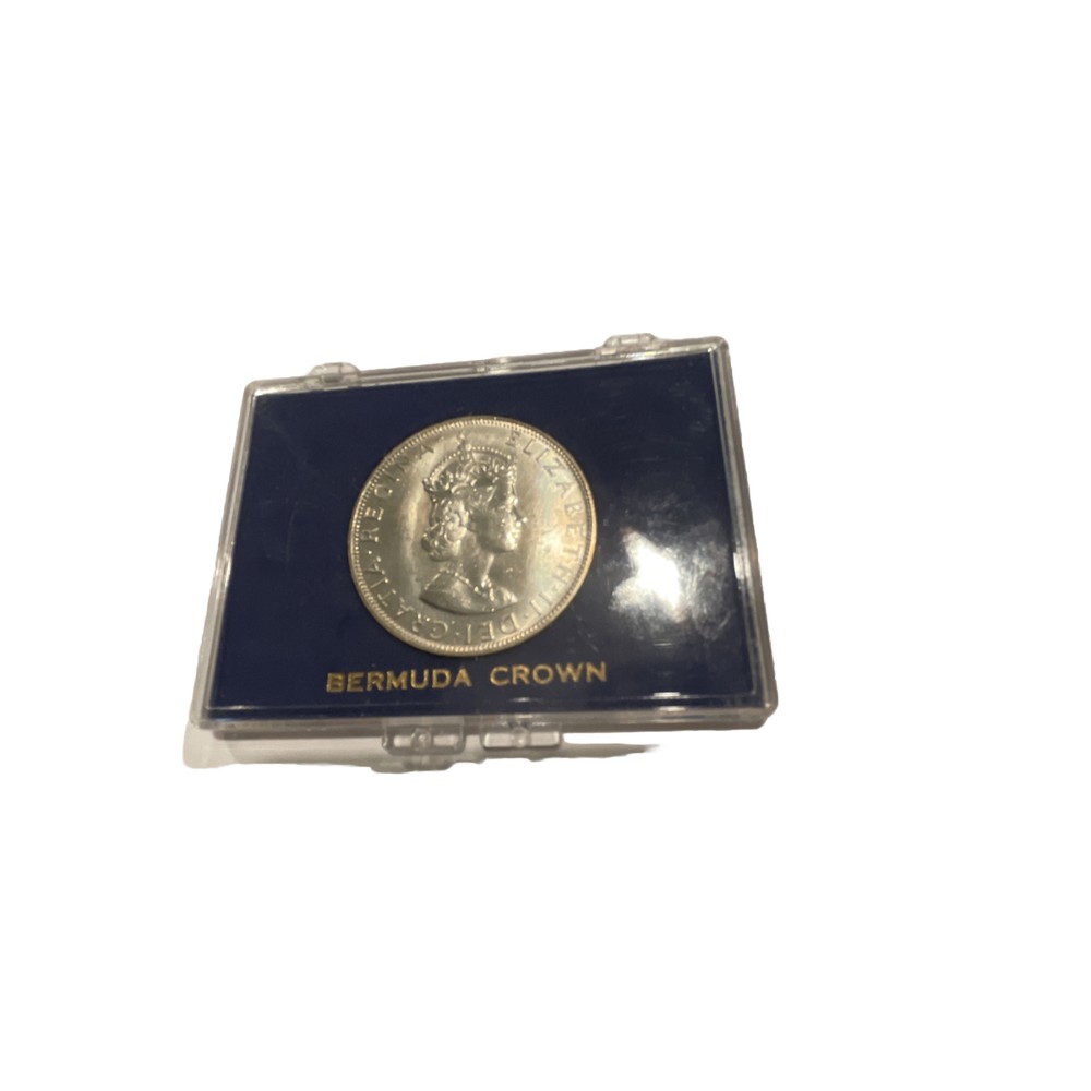 BERMUDA ONE SILVER CROWN 1964. IN ORIGINAL PRESENTATION CASE