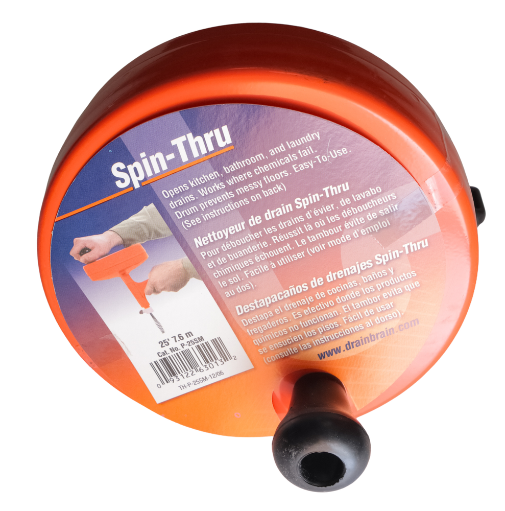 1/4 In. x 25 Ft. Plastic Spin Through Drain Auger