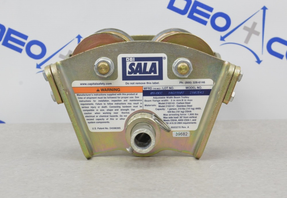 DBI Sala 2103143 Adjustable Width Beam Trolley