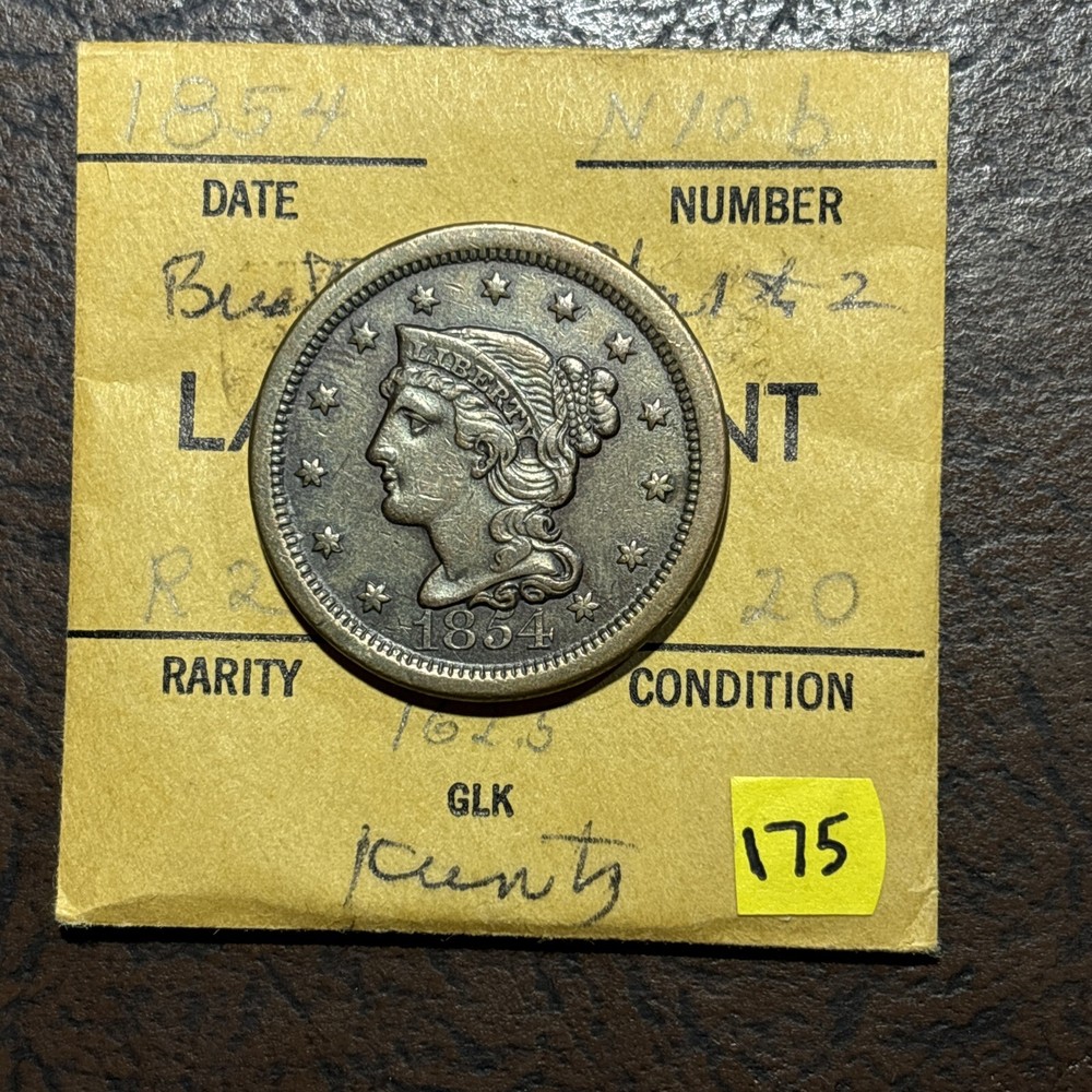 1854 Braided hair Large Cent
