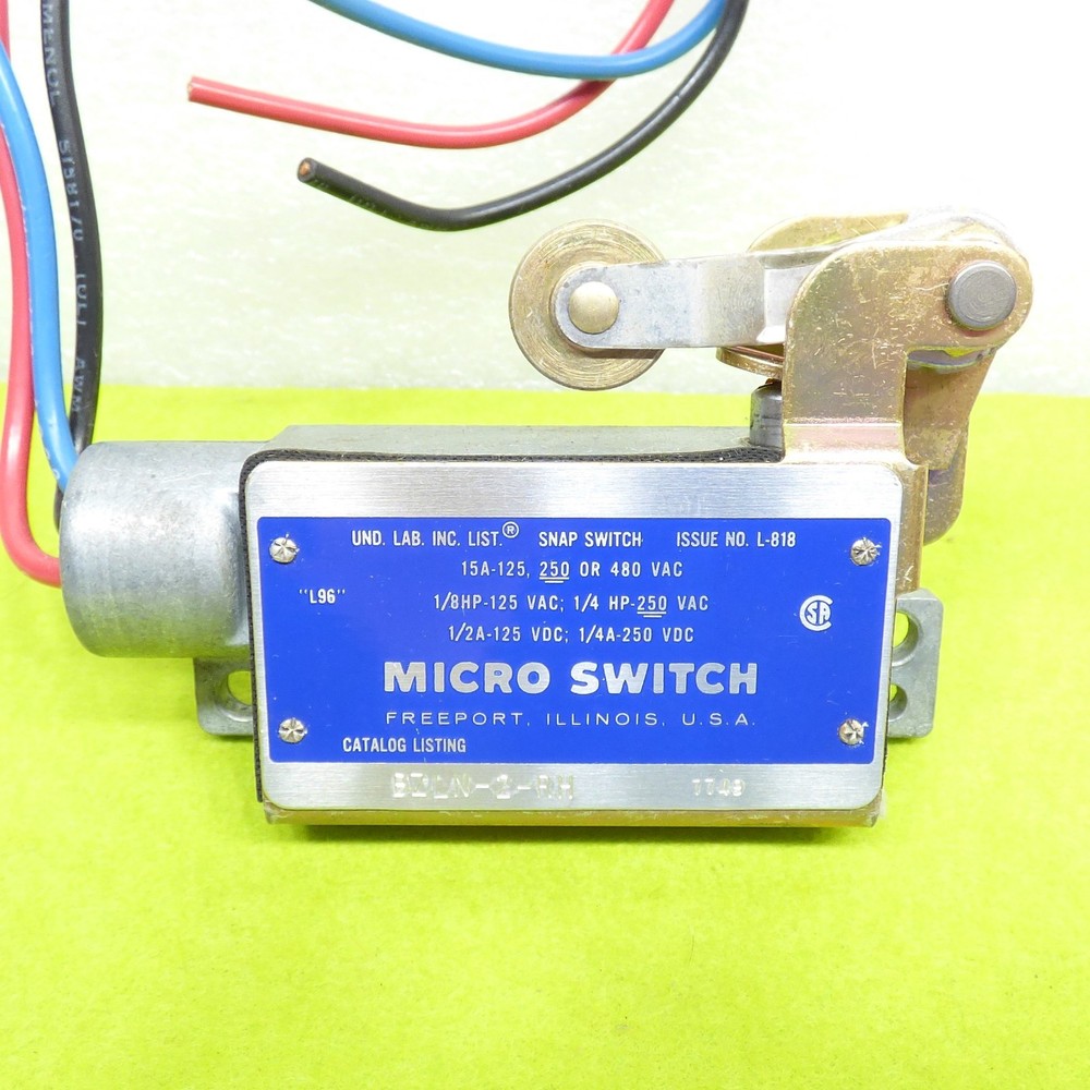Honeywell bzln-2-rh microswitch micro switch