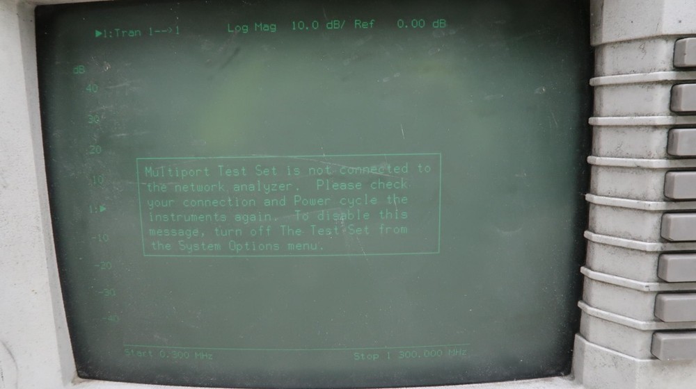 HP 8712ET RF NETWORK ANALYZER M0262