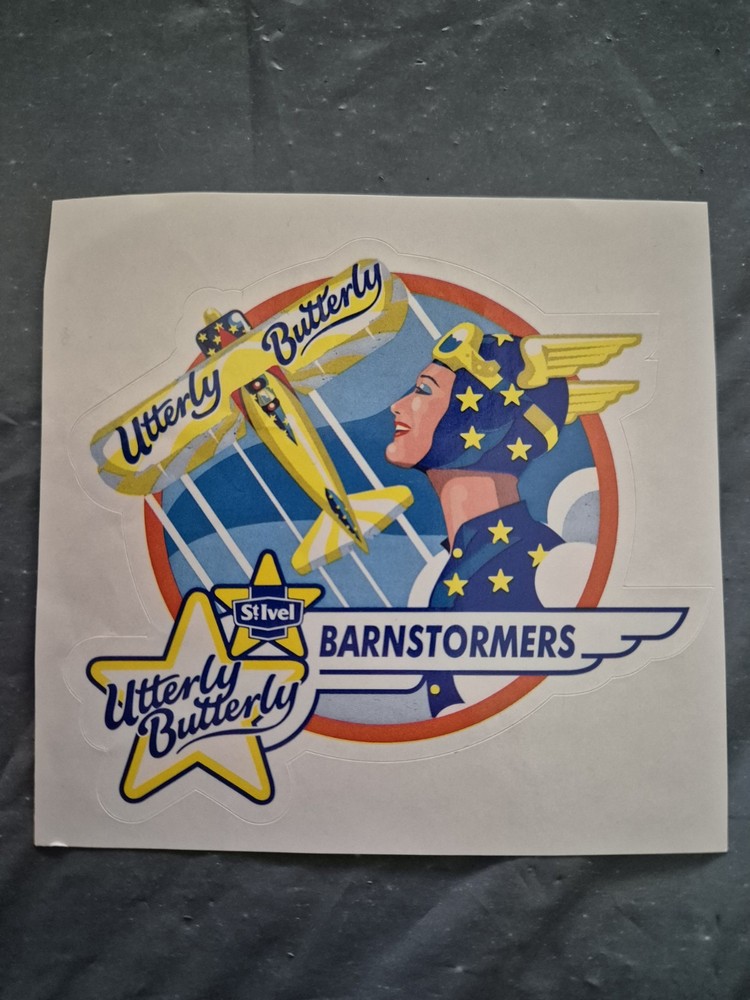 Utterly Butterly Barnstormers Sticker wingwalking
