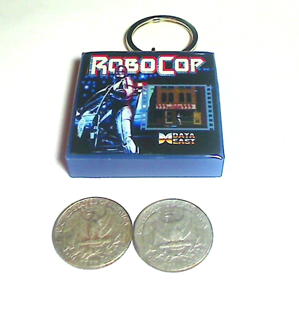 RoboCop Arcade Coin Door accessory Keychain
