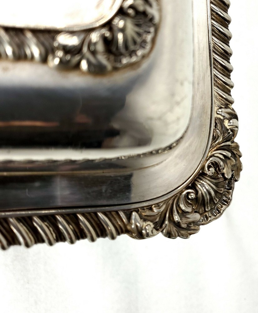 Antique Elkington Silver Plate Covered Serving Dish