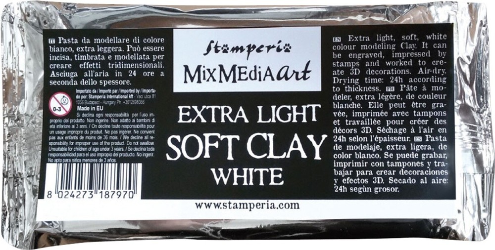Stamperia Soft Clay 160gr-White