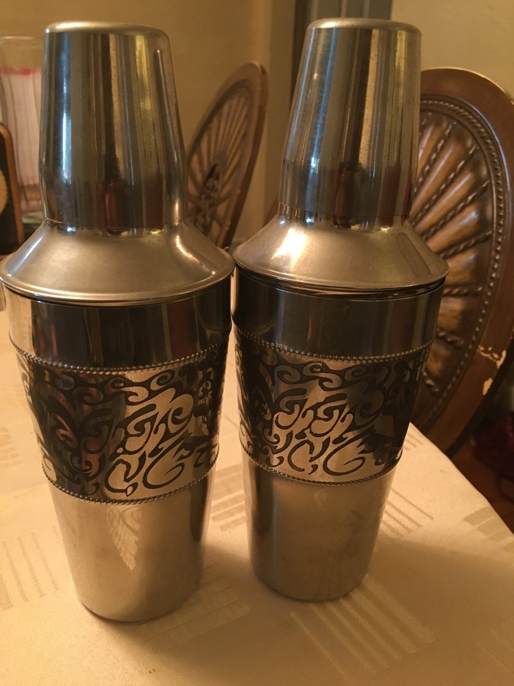 Silver Cocktail shaker (SET OF 2)