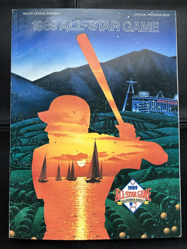 1989 MLB Baseball ALL-STAR Game Program Schmidt, Bonilla, Ripken Jr, Boggs, Ryan