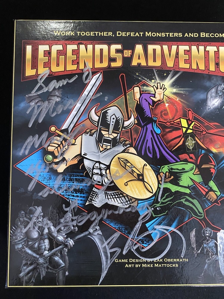 SIGNED LEGENDS OF ADVENTURE BOARD GAME