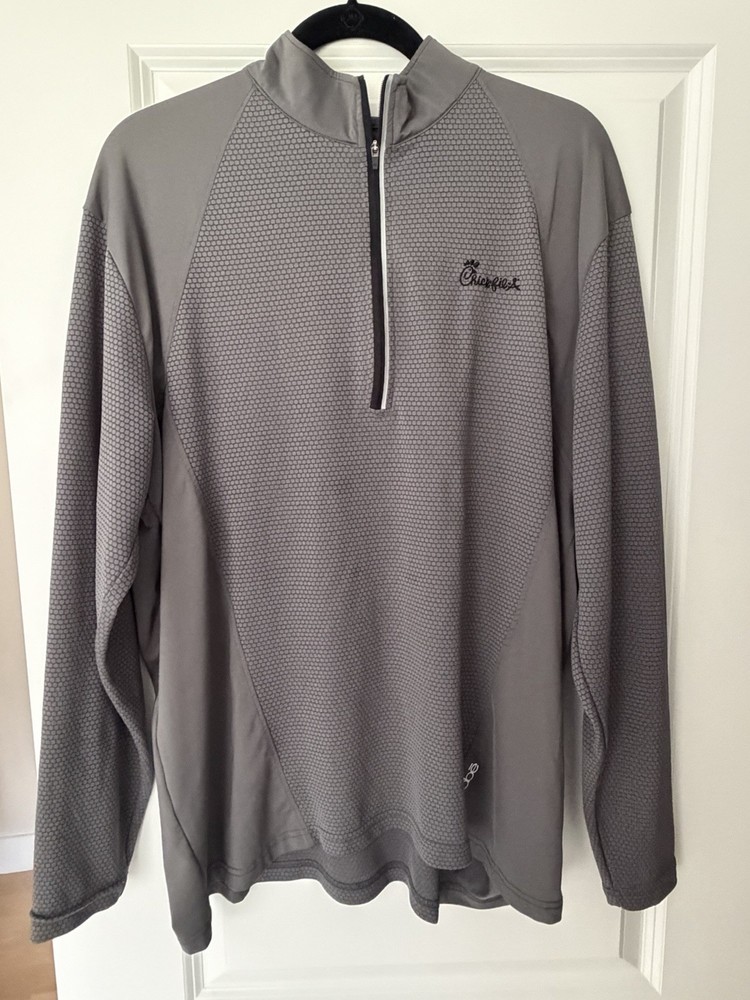 Chickfila Sweater Large Male Grey Pullover