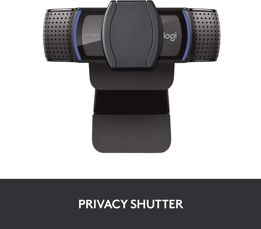 Logitech C920S Full HD Webcam - 1080p, Light Correction, Privacy Features