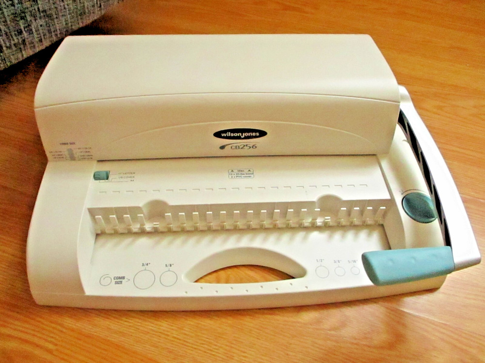 Wilson Jones CB256 Manual Precision Comb Binding System Machine 15-Sheet Punch