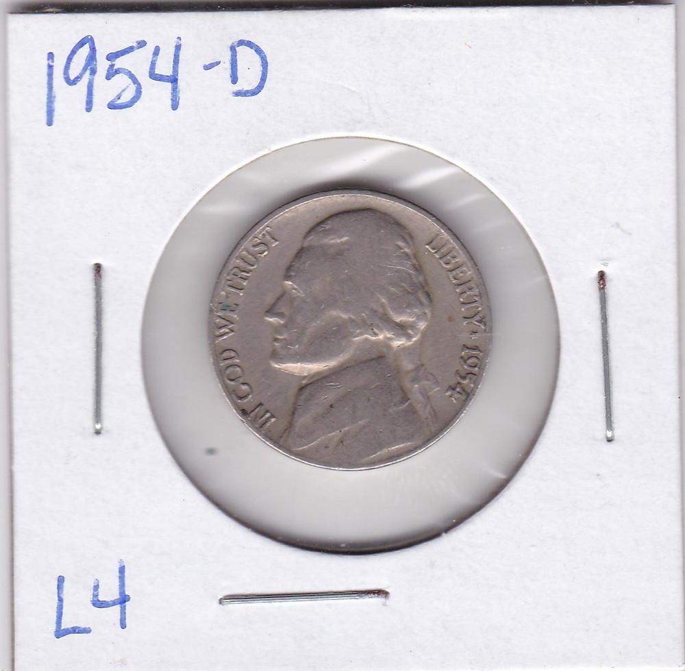 1954-D Jefferson Nickel L4