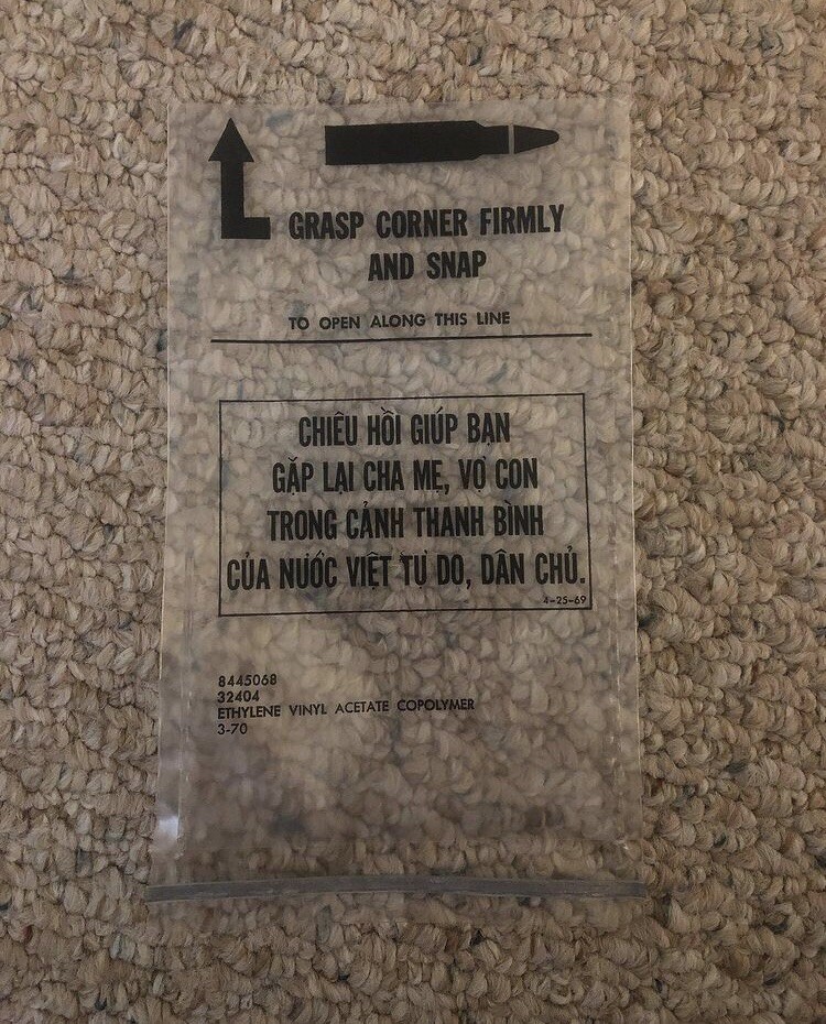 Vietnam War Chieu Hoi Bags