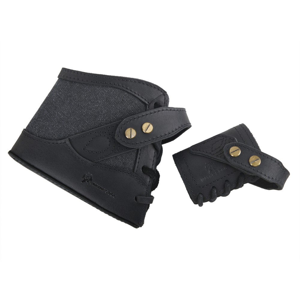 No Drill Needed Canvas Leather Gun Recoil Pad Wrap with Sling Loop