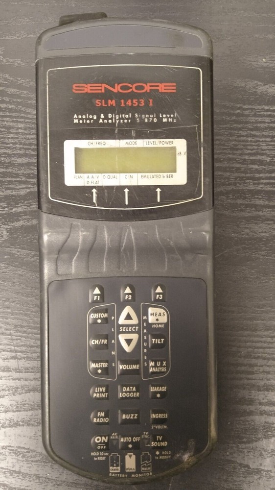 SENCORE SLM 1453 I Analog & Digital Signal Level Meter Analyzer READ DESCRIPTION