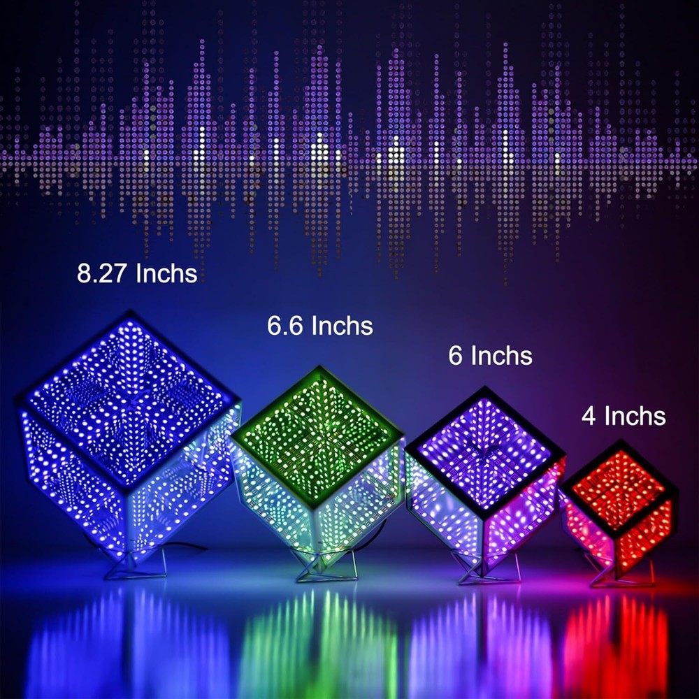 Infinity Hyper Cube LED Light LED Controller with Stand, Controller & Sound & Ap
