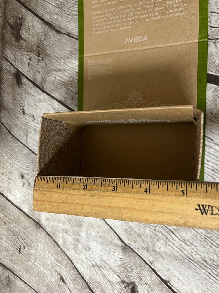 AVEDA FOLDABLE CARTON Gift EMPTY Box with ribbon #Small - NEW