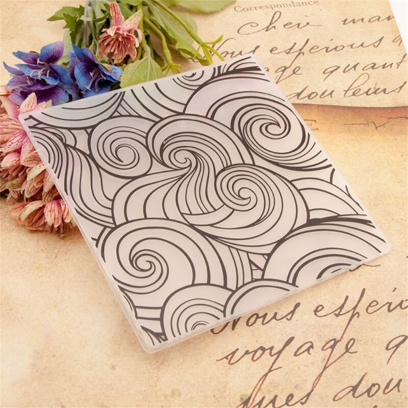 Embossing Folder Template for Scrapbooking Card Stencil Craft