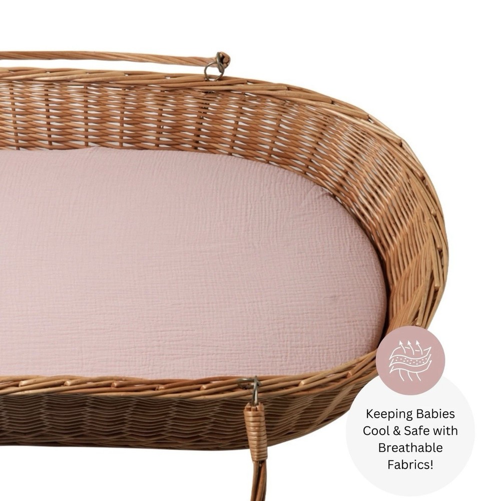TansyPanda 3 Piece Bassinet Sheets